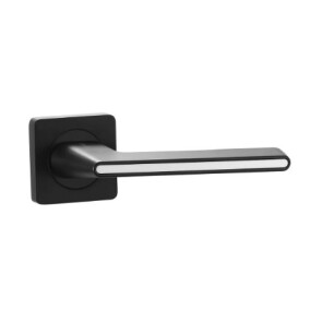 Ручка на квадратной розетке «Vantage V51BL AL» Чёрный/Белый