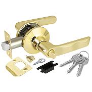 Ручка защелка DK624/BL PB-ET (624/BL PB-E) (кл/фик.) золото