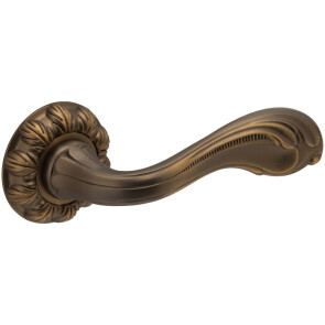 Ручка раздельная для межкомнатной двери «Bravo A-318» Античная МатБронза