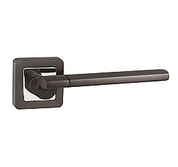 Ручка раздельная для межкомнатной двери «GALAXY QR GR/CP-23» Графит/хром