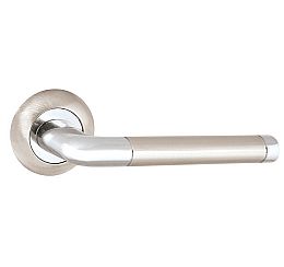 Ручка раздельная для межкомнатной двери «REX TL SN/CP-3» МатНикель/Хром