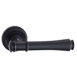 Ручка раздельная для межкомнатной двери «Vantage V16BL» Черный с патиной