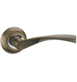 Ручка раздельная для межкомнатной двери «Vantage V23Q AL» Бронза