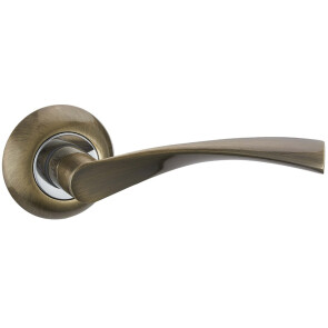 Ручка раздельная для межкомнатной двери «Vantage V23Q AL» Бронза