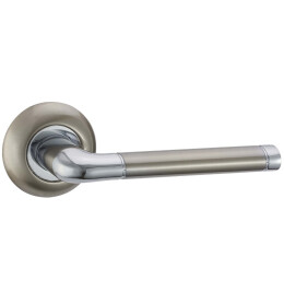 Ручка раздельная для межкомнатной двери «Vantage V28D» Матовый никель