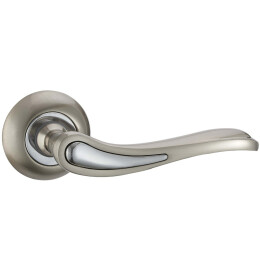 Ручка раздельная для межкомнатной двери «Vantage V64D AL» Матовый никель