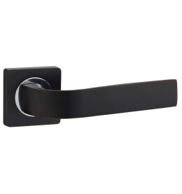 Ручка раздельная для межкомнатной двери «Vantage V01BL» Черный с патиной