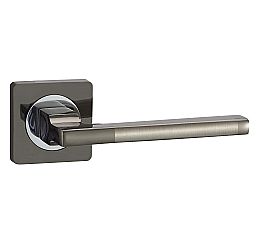Ручка раздельная для межкомнатной двери «Vantage V53BN/CP» Черный никель/Хром