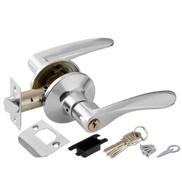 Ручка защелка DK620 CP-ET (6020 CP-E) (кл./фик.) хром