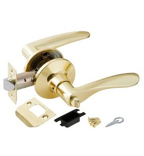 Ручка защелка DK620 PB-BK (6020 PB-B) (фик.) золото