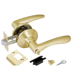 Ручка защелка DK620 SB-BK (6020 SB-B) (фик.) мат. золото