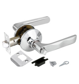 Ручка защелка DK624 CP-BK (6024 CP-B) (фик.) хром