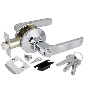 Ручка защелка DK624 CP-ET (6024 CP-E) (кл./фик.) хром