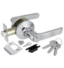 Ручка защелка DK624 CP-ET (6024 CP-E) (кл./фик.) хром