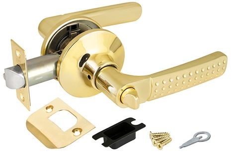 Ручка защелка DK626 PB-BK (6026 PB-B) (фик.) золото
