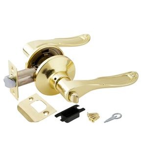 Ручка защелка DK630 PB-BK (6030 PB-B) (фик.) золото