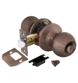 Ручка защелка DK672 AC-BK (6072 AC-B) (фик.) медь