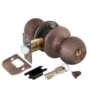 Ручка защелка DK672 AC-ET (6072 AC-E) (кл./фик.) медь