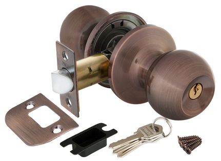 Ручка защелка DK672 AC-ET (6072 AC-E) (кл./фик.) медь