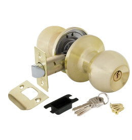 Ручка защелка DK672 SB-ET (6072 SB-E) (кл./фик.) мат. золото