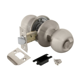 Ручка защелка DK672 SN-BK (6072 SN-B) (фик.) мат. никель