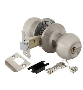 Ручка защелка DK672 SN-ET (6072 SN-E) (кл./фик.) мат. никель