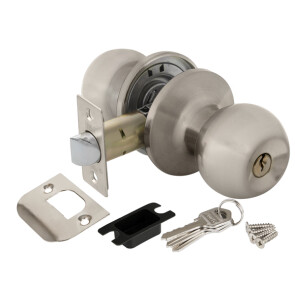 Ручка защелка DK672 SN-ET (6072 SN-E) (кл./фик.) мат. никель