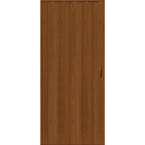 Дверь межкомнатная ДСК 007 Винил Миланский орех, глухая, кромка обычная, гармошка