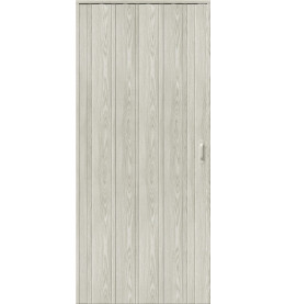 Дверь межкомнатная ДСК 007 Винил Серый Ясень, глухая, кромка обычная, гармошка