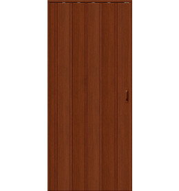 Дверь межкомнатная ДСК 007 Винил Вишня, глухая, кромка обычная, гармошка