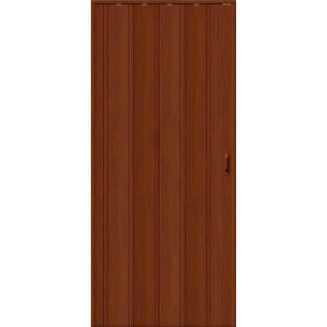 Дверь межкомнатная ДСК 007 Винил Вишня, глухая, кромка обычная, гармошка