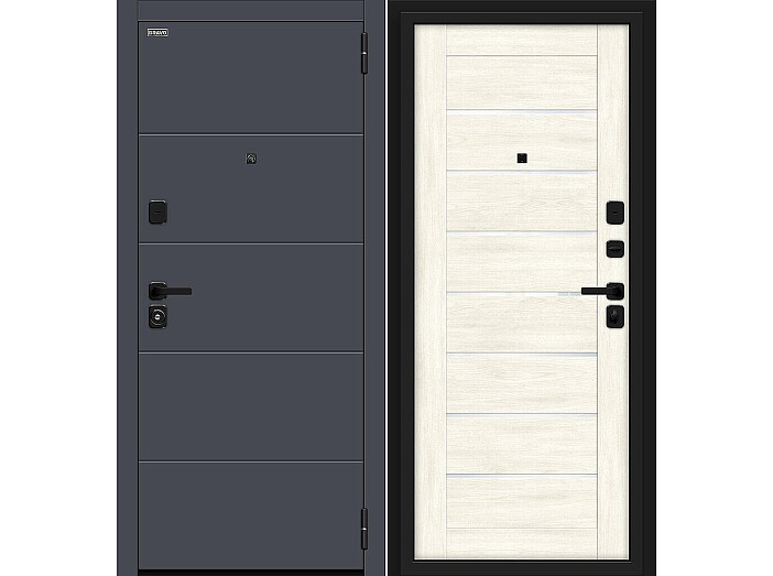 ДC Bravo Прайм/SBlack Graphite Shell/Nordic Oak 205*86 Левая