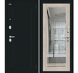 Дверь входная металлическая «Флэш Kale (119/Б15)» Букле черное/Cappuccino Veralinga