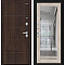 Дверь входная Флэт/BChrome Almon/Cappuccino Melinga, с зеркалом, 2 замка, с ночной задвижкой