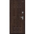 Дверь входная Форм/BChrome Almon/Cappuccino Melinga, с зеркалом, 2 замка, с ночной задвижкой