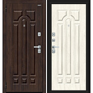 Дверь входная Форт/BChrome Almon/Nordic Oak, 2 замка, с ночной задвижкой