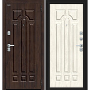 Дверь входная Форт/BChrome Almon/Nordic Oak, 2 замка, с ночной задвижкой