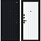 Дверь входная Граффити-32/SBlack Black Shell/White Pro, 2 замка, с ночной задвижкой