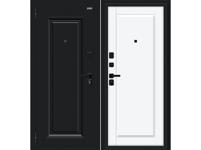 ДC Bravo Сьют МФ/SBlack Букле черное/White Silk 205*96 Левая