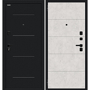 Дверь входная Граффити-1 Инсайд/SBlack Букле черное/Look Art, 2 замка