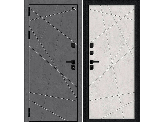 Дверь входная Граффити-5/5 Slate Art/Look Art, 2 замка, с ночной задвижкой