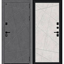 Дверь входная Граффити-5/5 Slate Art/Look Art, 2 замка, с ночной задвижкой