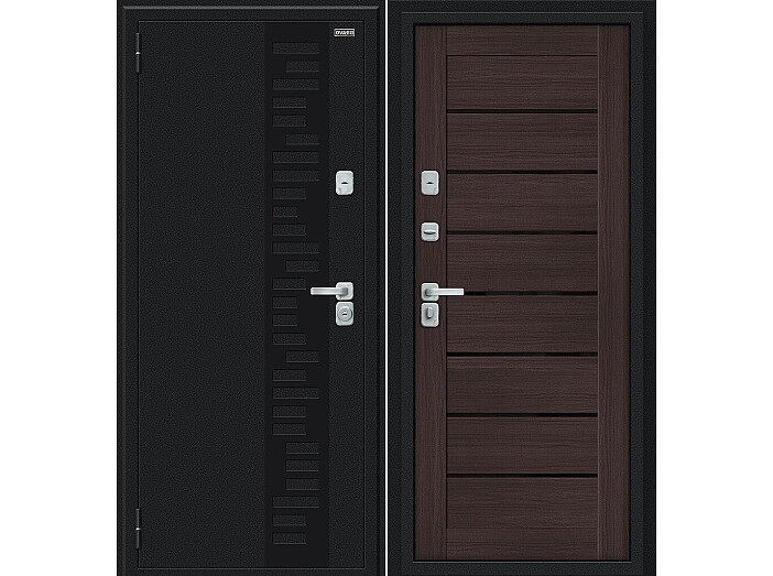 ДC Bravo Thermo-2 Техно Декор-2 (122/Б22) Wenge Veralinga BS/Букле черное/RBCE 205*96 Левая