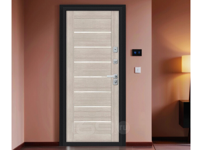 ДC Bravo Thermo Техно Д2/BChrome Букле черное/Cappuccino Melinga 205*96 Правая