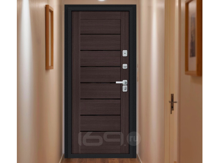 ДC Bravo Thermo Техно Д2/BChrome Букле черное/Wenge Melinga 205*86 Правая