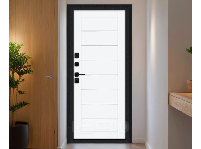 ДC Bravo Thermo Техно Д2/SBlack Букле черное/White Silk 205*96 Левая