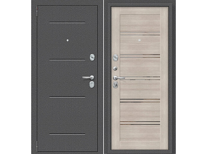 ДС Porta R-2 104/П28 Cappuccino Veralinga MG/Антик Серебро 205*88 Левая