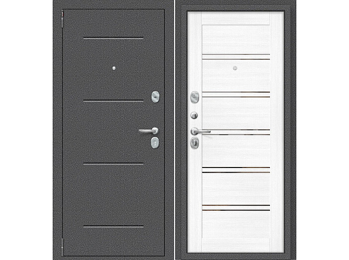 ДС Porta R-2 104/П28 Snow Veralinga MG/Антик Серебро 205*88 Левая