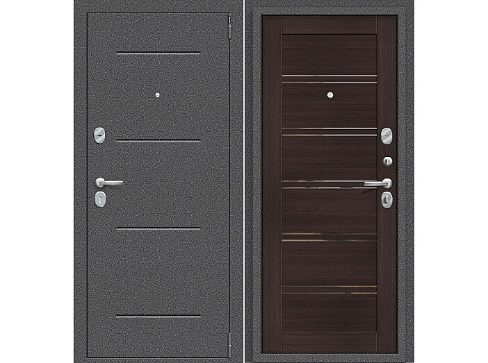 ДС Porta R-2 104/П28 Wenge Veralinga MG/Антик Серебро 205*98 Левая