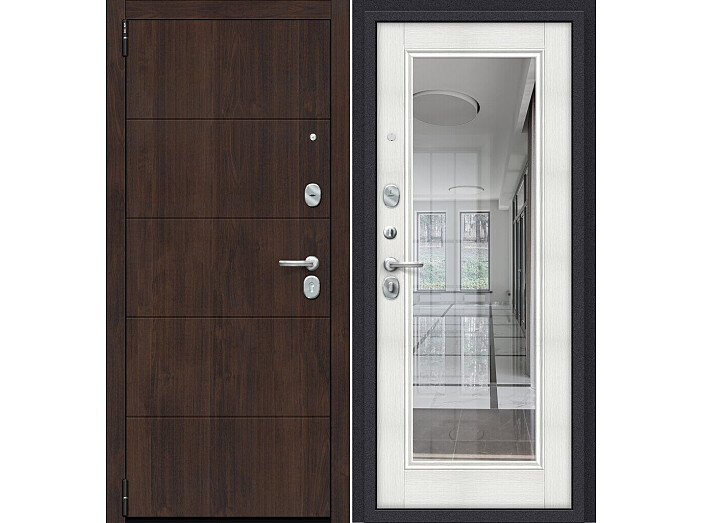 ДС Porta R-3 4/П61 Almon 28/Bianco Veralinga R/Лунный камень 205*98 Левая